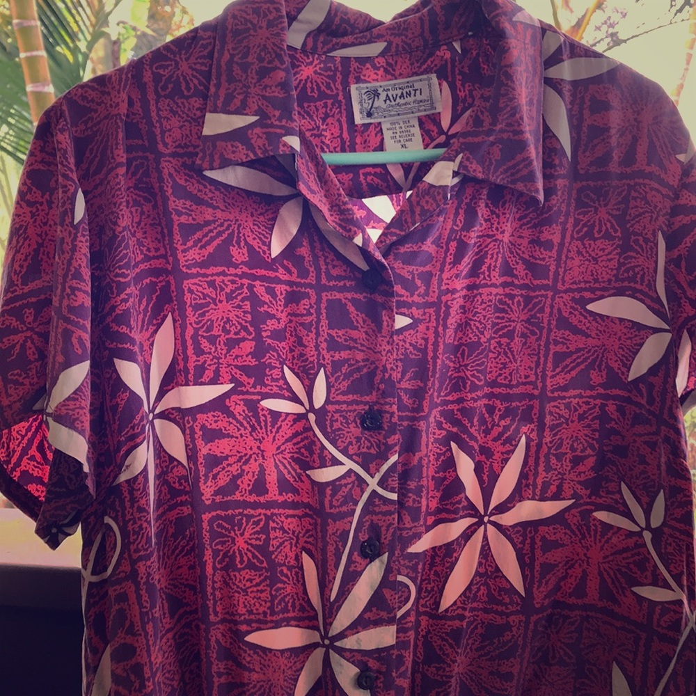 Vintage silk aloha shirt